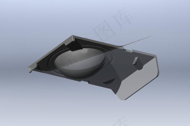 用铝箔容器接触透镜