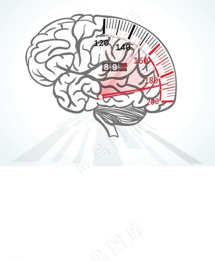 人脑大脑结构设计图片eps,ai矢量模版下载