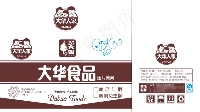 食品纸箱设计cdr矢量模版下载