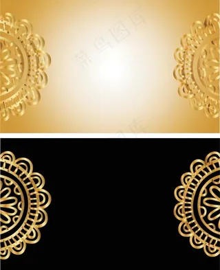 欧式金属质感名片图片