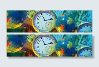 欧式时钟网页素材