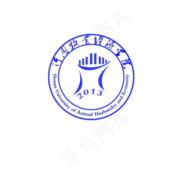学校标志psd模版下载