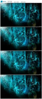 唯美梦幻森林树木光线背景动态视频