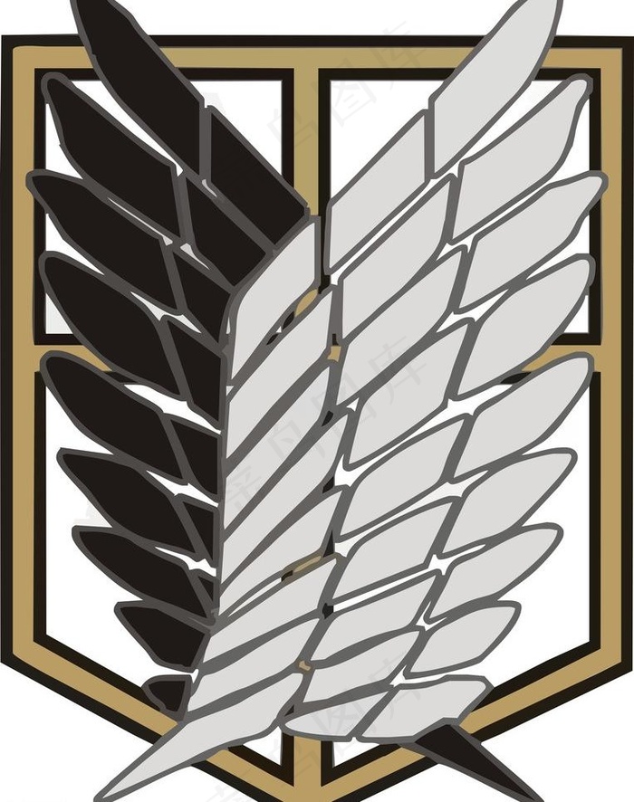 自由之翼矢量设计图图片
