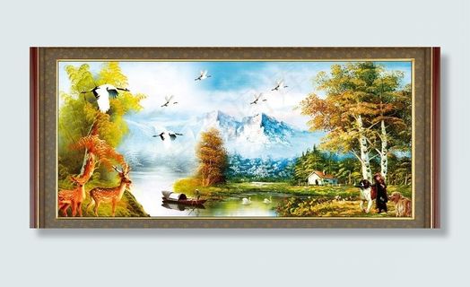 山水风景画图片