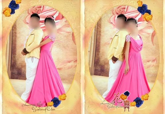 婚纱模板图片(4000X3000(DPI:200))psd模版下载