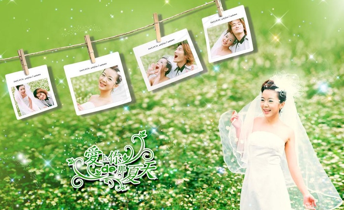 婚纱模板图片(4606X3071(DPI:300))psd模版下载