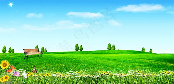 清新春天自然风景