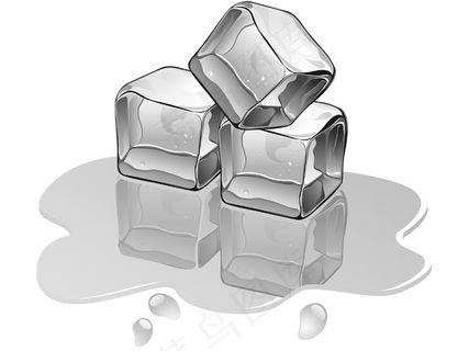 融化的冰块