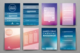 多边形单页画册