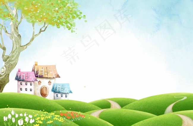 春天促销展架psd模版下载