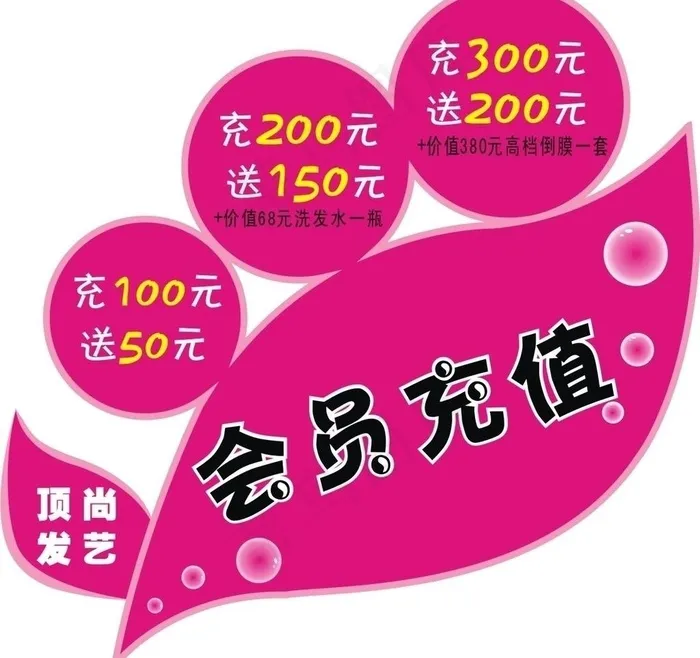 理发店会员充值 镜贴图片cdr矢量模版下载