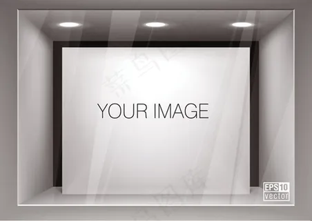 展示架灯光背景设计