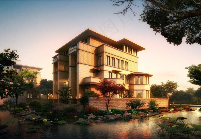 别墅效果图图片