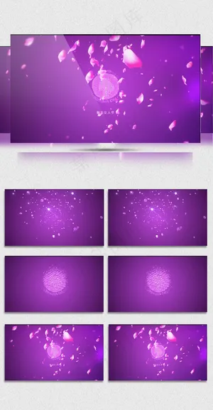 2018女王节紫色浪漫宣传视频模板