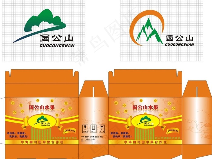 水果包装图片cdr矢量模版下载