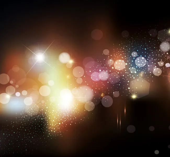 夜晚车道灯光朦胧美得素材设计psd模版下载