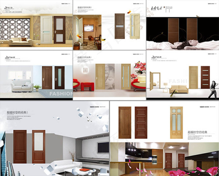 朴实家居门业画册模板(5031X3437(DPI:300))psd模版下载