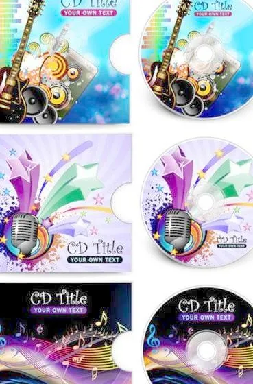 CD封面设计ai矢量模版下载