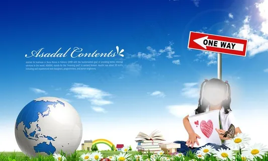 儿童摄影模板图片