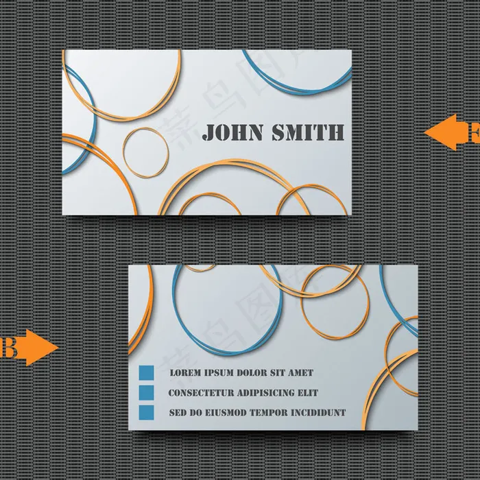 简约名片设计背景矢量素材(142X142)eps,ai矢量模版下载