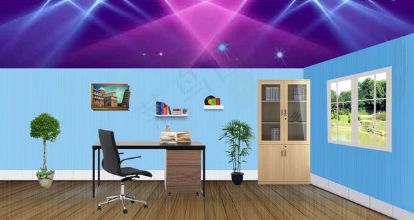 2017年会晚会小品舞台背景图PS...