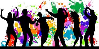 人群剪影矢量素材图片