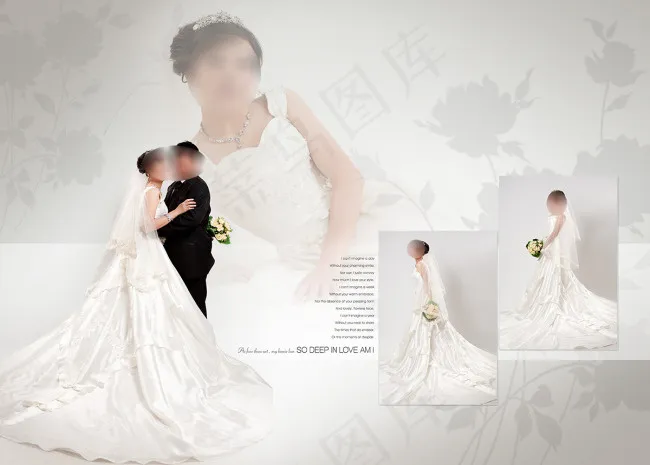 婚纱摄影模版(4800X3440(DPI:200))psd模版下载