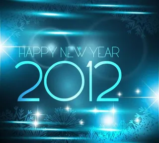 星光璀璨的2012背景矢量素材