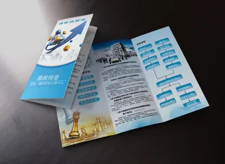 信息咨询三折页