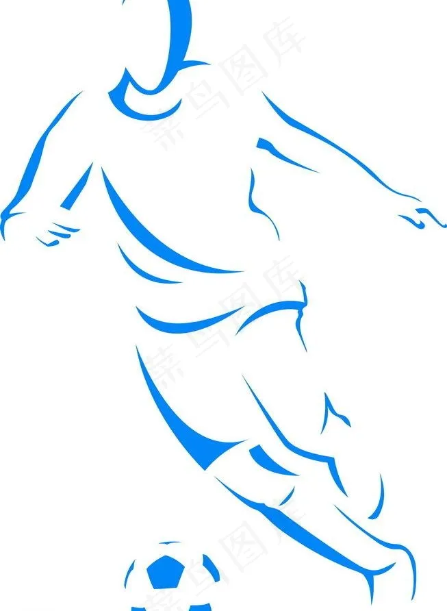 足球运动员图片eps,ai矢量模版下载
