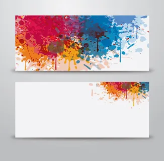 喷墨油漆banner设计矢量素材 喷墨油漆banner设计矢量素材