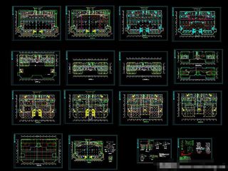 五星级酒店电气cad设计图