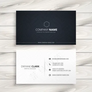 时尚名片设计模板矢量素材