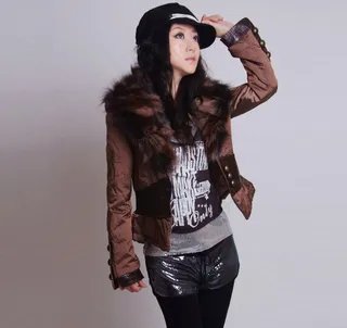 秋冬装 试样 模特图片