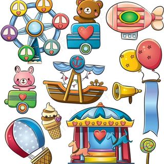 卡通玩具矢量素材图片