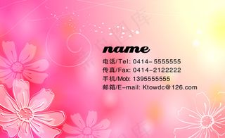 粉色梦幻美容卡