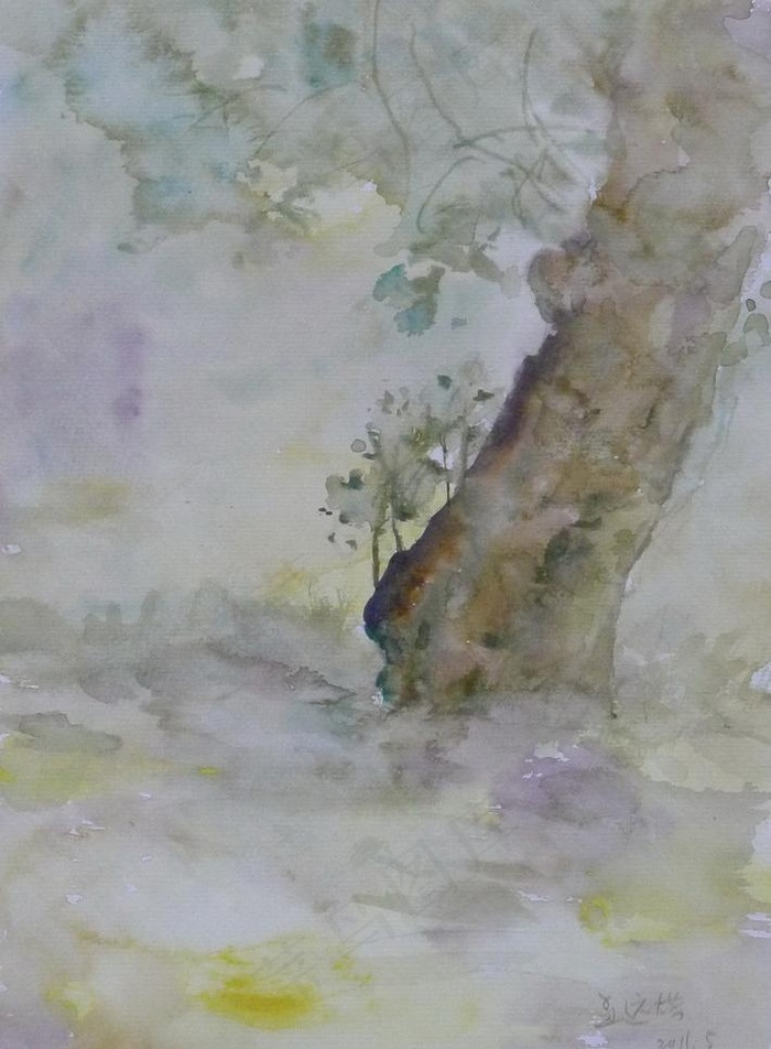 水彩风景图片