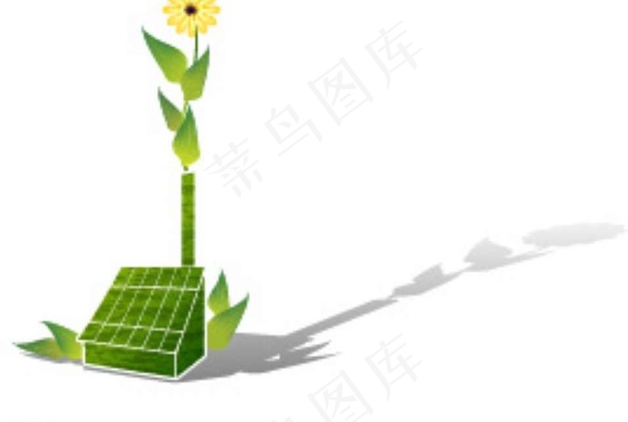 鲜花太阳能电池背景图片eps,ai矢量模版下载