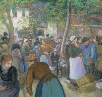 卡米耶毕沙油画作品图片