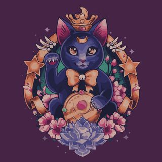 印花失量图 动物 猫 植物 花朵 ...