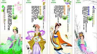 芳雅丽 四季佳人 x展架图片