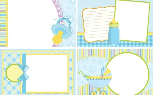 儿童婴儿相框矢量图图片 儿童婴儿相框矢量图图片