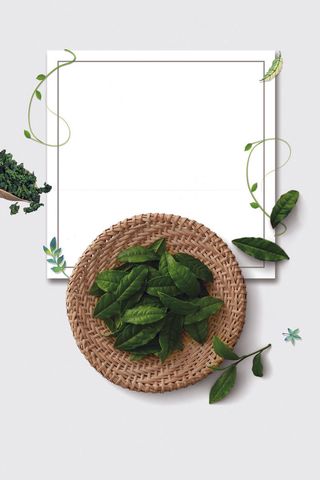 春季茶叶简约促销海报背景素材PSD