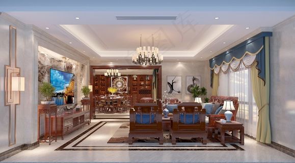 别墅客厅效果图