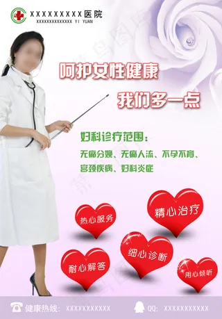 妇科宣传海报