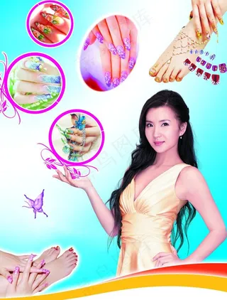 美甲宣传海报图片