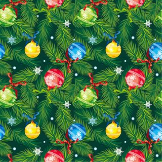 松枝吊球节日背景矢量素材