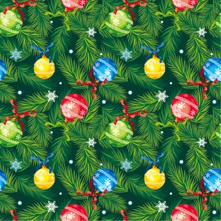 松枝吊球节日背景矢量素材