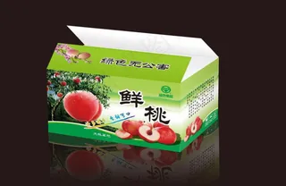 鲜桃包装图片模板下载